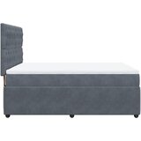  Krevet s oprugama i madracem tamnosivi 140x190 cm baršunasti | shoptok.hr
