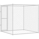  Kavez za pse Srebrno 200 x 200 x 200 cm Cinkani čelik | Eponuda.ba
