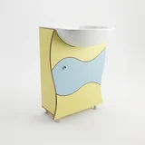 set lavabo sa ormarićem 40 x 100 x 70 cm žuta / plava kombinacija