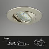 BRILONER 7296-012 - LED prigušiva ugradna svetiljka LED/6,5W/230V IP23 hrom | Eponuda.com
