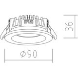  APLED - LED Ugradna RONDO WOODLINE LED/3W/230V 4000K prečnik 9 cm masivni hrast | Eponuda.com