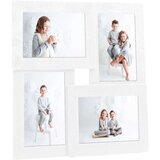 vidaXL Okvir za 4 fotografije (10 x 15 cm) bijeli MDF cijene