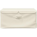  Kutije za pohranu 2 kom od tkanine 50 x 30 x 25 cm krem | shoptok.hr
