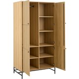 Actona Garderobna omara v hrastovem dekorju v naravni barvi 99x200x60 cm Albany – | Shoptok.si