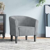 vidaXL Fotelj temno siv žamet | Shoptok.si