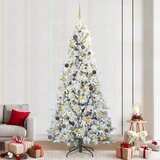  Umjetno božićno drvce s nogom s stalakom Bijelo 240 cm PE i PVC | shoptok.hr