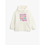 Koton Oversize Hooded Sweatshirt Printed Long Sleeve cene