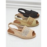 Resti Women's espadrille sandals with rhinestones Belle Sparkle | Shoptok.si