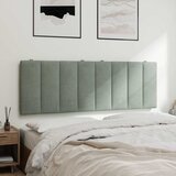  Jastuk za uzglavlje Hanko svjetlosivi 140 cm baršunasti | shoptok.hr