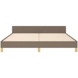  Okvir za krevet s uzglavljem smeđesivi 160 x 200 cm od tkanine | shoptok.hr