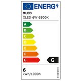 Xled 6W 6500K Ugradni okrugli LED panel,660Lm,otvor 105mm,IP20 M.No12002677 | ePonuda.com