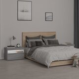  Noćni ormarići 2 kom s LED svjetlima sivog sonome 60x35x40 cm | shoptok.hr