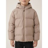 Sinsay Pamučna puffer jakna s kapuljačom i reflektirajućim detaljima | shoptok.hr