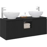  Set ormarića za kupaonicu 3 kom. Crna 49,5 x 44,5 x 65 cm | shoptok.hr