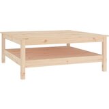 Maison Chic Klubska mizica - kavna mizica - Nizka mizica 100x100x40 trdna borovina, (21754849) | Shoptok.si