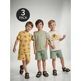 Sinsay Pamučne majice s tiskom lava 3 pack | shoptok.hr