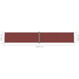  Uvlačiva bočna tenda smeđa 200 x 1200 cm | shoptok.hr