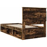  Krevetna konstrukcija Dimljeni hrast 100 x 200 cm Smeđa 103 x 210 x 100 cm | Shoptok.si