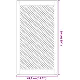  Vrata za ormarić rešetkasti dizajn 2 kom 49,5 x 99 cm borovina | shoptok.hr