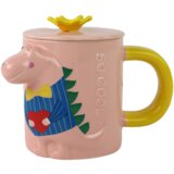  Ružičasta šalica s dinosaurom 400 ml | shoptok.hr