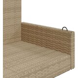 vidaXL Klupa za ljuljanje bež 119 x 56 x 48 cm od poliratana | shoptok.hr