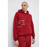 Tommy Hilfiger Dukserica za muškarce, boja: tamno plava, s kapuljačom, s tiskom | shoptok.hr