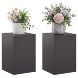  Stalak za biljke 2 pcs Crna 40 x 40 x 60 cm Čelik | shoptok.hr