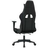  Gaming stol z oporo za noge črno in sivo umetno usnje, (21152225) | Shoptok.si
