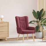  Fotelja Vinska crvena 63 x 67 x 94 cm Tkanina i šperploča | shoptok.hr