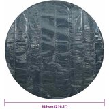  Plutajući PE solarni pokrov za bazen 549 cm crno-plavi | shoptok.hr