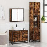  3-dijelni set kupaonskog namještaja boja hrasta drveni | shoptok.hr