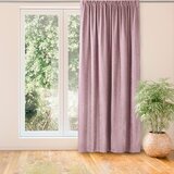  Curtain MILANA color pink style classic transparent dragon tape 5 cm with fringe 3 cm chenille 420x300 HOMEDE | shoptok.hr
