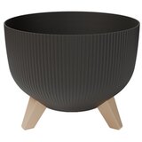  GARDINO-SAKSIJA SA NOGARIMA WAVE 30 CM ANTRACIT | Eponuda.com