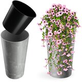 KADAX cvetlični lonec 57 cm pokrov z vložkom plastični cvetlični lonec siv, (5000346407) | Shoptok.si