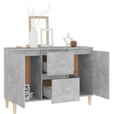  Komoda siva boja betona 101x35x70 cm od konstruiranog drva | shoptok.hr