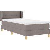  Boxspring - Krevet s oprugama i madracem krem 90x200 cm Sivo-smeđa | shoptok.hr