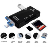  Citac kartica USB 6u1 OTG crni cene