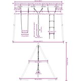 vidaXL Zunanji komplet z gugalnico, lestvijo, gugalnico s stopničkami | Shoptok.si