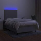  box spring s madracem LED svjetlosivi 120x200 cm tkanina | shoptok.hr