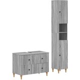  Set kupaonskih ormara od 2 dijela ALKMAAR Siva Sonoma | shoptok.hr
