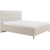 MID.YOU OBLAZINJENA POSTELJA 160 cm x 200 cm , les, tekstil, leseni material naravne barve | Shoptok.si