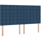  LED krevet za pohranu s madracem Plava 180 x 200 cm Tkanina | shoptok.hr
