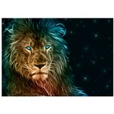  Samoljepljiva foto tapeta - Abstract lion... 98x70 | shoptok.hr