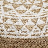 vidaXL Ručno rađeni tabure od jute 45 x 30 cm bijeli | shoptok.hr