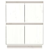  Komoda bijela 60 x 34 x 75 cm od masivne borovine | shoptok.hr