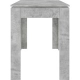 vidaXL Blagovaonski stol siva boja betona 120 x 60 x 76 cm od iverice | shoptok.hr
