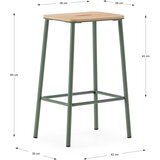 Marckeric Zelene barske stolice u setu 2 kom (visine sjedala 65 cm) Abba – | shoptok.hr