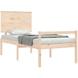  Postelja za starejše z vzglavjem 100x200 cm trdnega lesa | Shoptok.si
