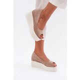 Boto Womens wedge and platform sandals beige Felyra | ePonuda.com