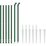  Ograda od žičane mreže sa šiljastim držačima zelena 1,1 x 10 m | shoptok.hr